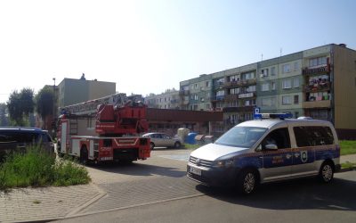 Pożar pustostanu w dzielnicy Rymera