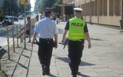 Piesi pod czujnym okiem Straży Miejskiej i Policji