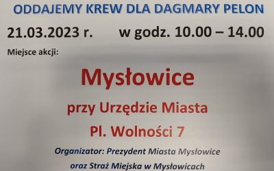 Zbiórka krwi dla naszej koleżanki