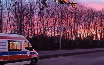 Zabezpieczenie wypadku przy ul. Obrzeżnej Zach.