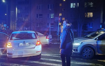 Zabezpieczenie wypadku przy ul. Bytomskiej